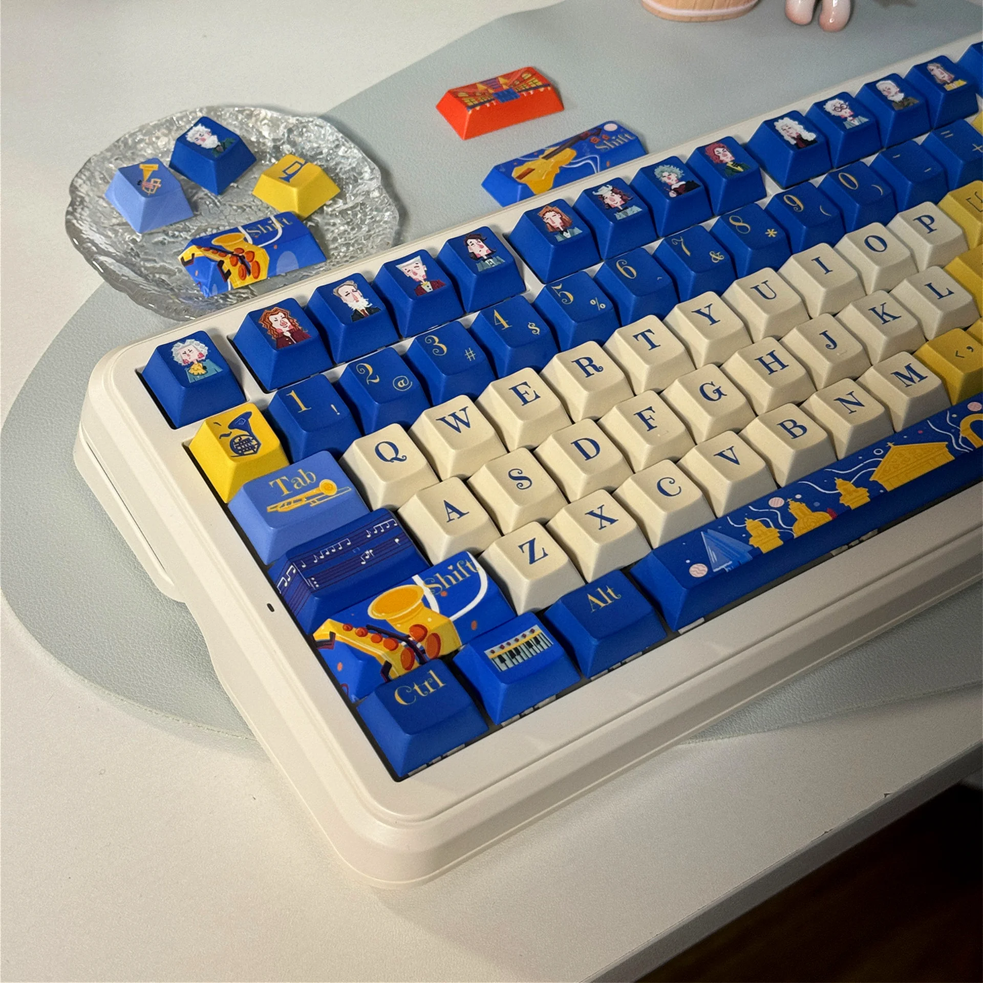 Маленький полный комплект вишневый музыкант кейкап PBT для Mx Cherry Gateron