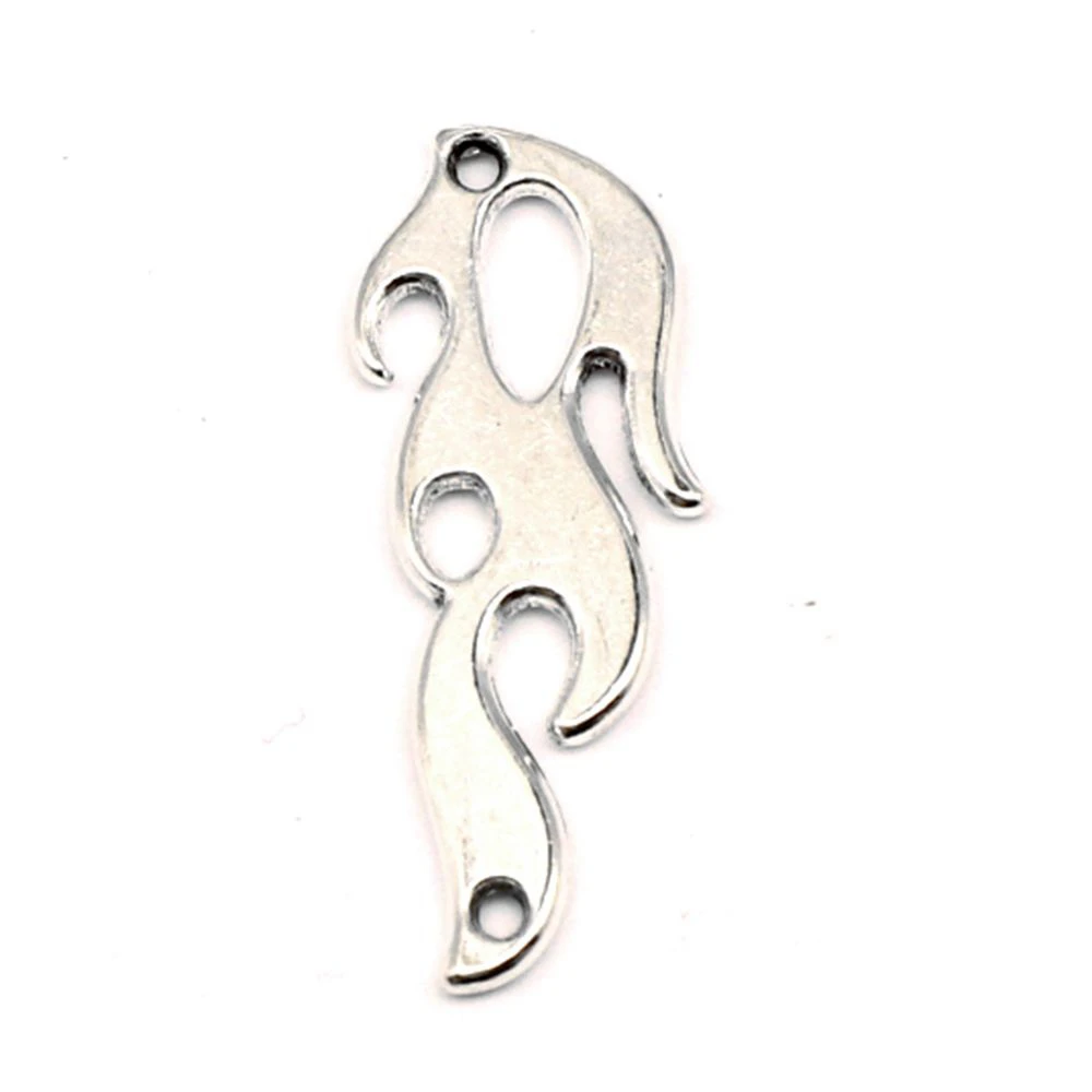 

Flame Charm For Making Jewelry Diy Finding 50pcs 11x30mm