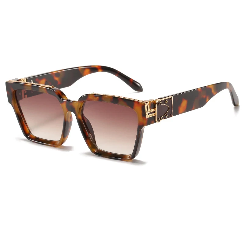 

Очки солнцезащитные квадратные для мужчин и женщин, модные роскошные дизайнерские винтажные трендовые солнечные очки для спорта на открытом воздухе, вождения, рыбалки