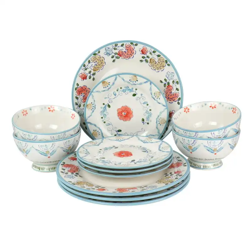

Anaya 12 Piece Stoneware Dinnerware Set