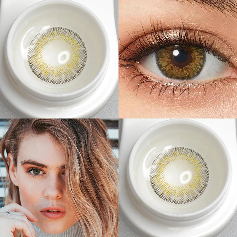 color contact lenses large diameter enlarge eyes brown grey beauty bright make up cosplay cosmetic lens low price bulk order free global shipping