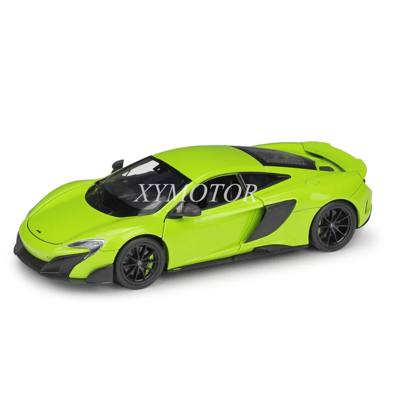 

Модель автомобиля Welly 1/24 для MCLAREN 675LT, металлическая, отлитый под давлением, подарки, детские игрушки зеленого/белого/серого/оранжевого красного цвета, подарки для украшения дисплея
