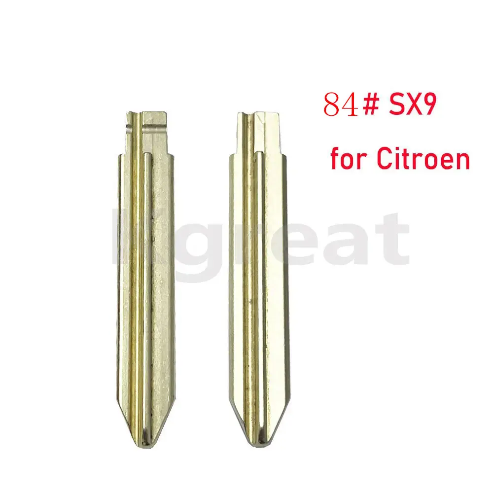 10 шт./лот 84 # KD ключ лезвие SX9 металлический необработанный пустой откидной пульт дистанционного ключа для Citroen Peugeot для Keydiy KD Xhorse VVDI JMD пульт дистанционного управления