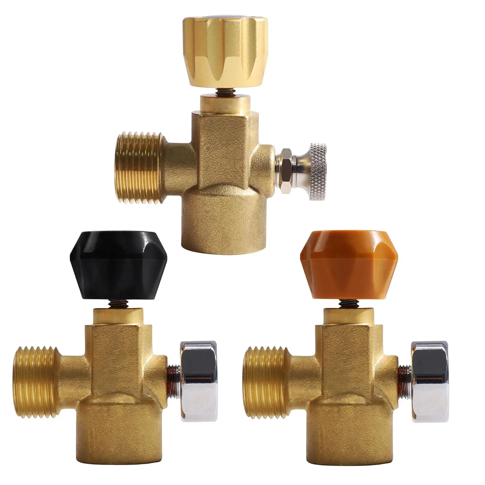 

Copper Cylinder Refill Adapter with Switch Outer Thread 4 to W21.8-14 CO2 Fill Valve Connector CO2 Tank Filling Adapter
