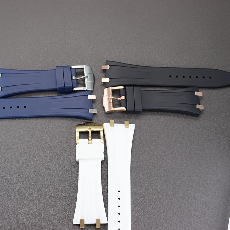 Резиновый ремешок для часов 26 5 мм роскошный мужской части из нержавеющей стали с