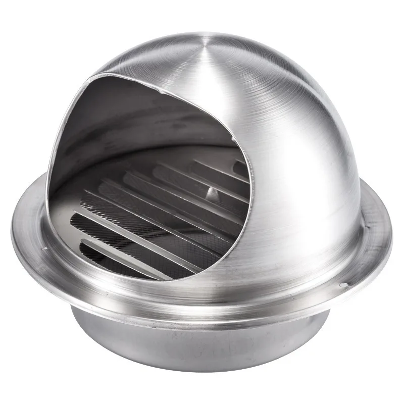 Stainless Steel Hood Smoke Exhaust Pipe Exterior Wall Vent PVC Air Outlet Anti-bird and Rain-proof Windproof Cover |