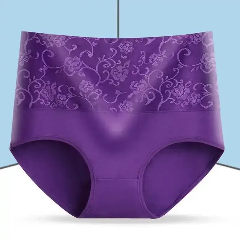 Женские Хлопковые Трусики С Высокой Талией Бесшовное Нижнее Белье Трусы