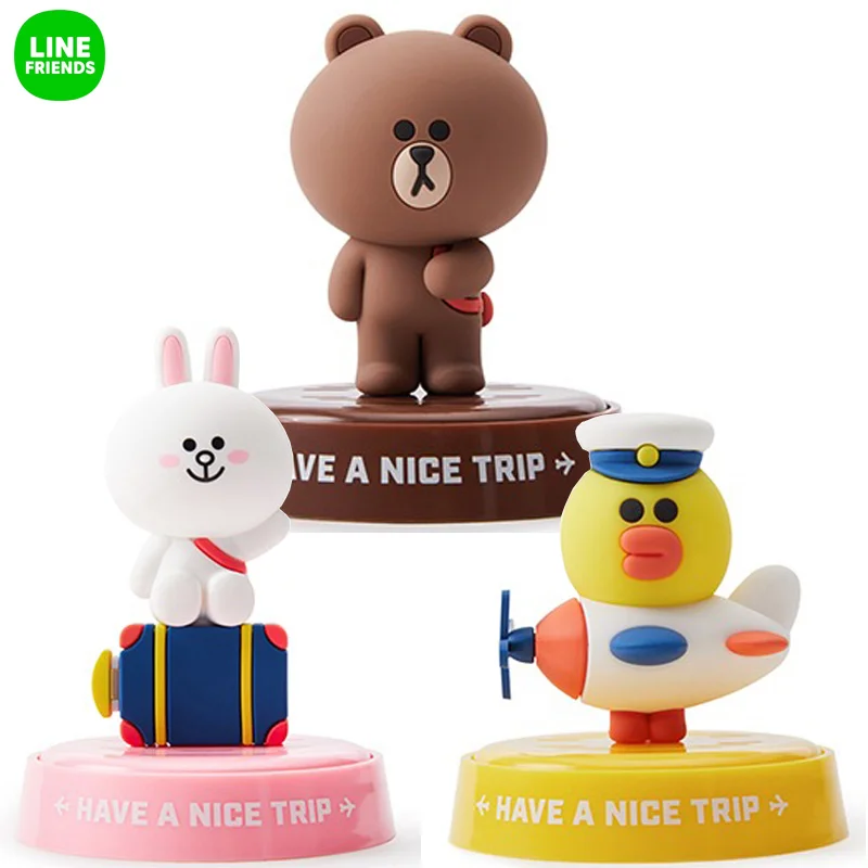 

Line Friends Kawaii Brown Car Aromatherapy Travel Series Cony Sally Freshener Dashboard Decor Car Ornament Fragrance Ornament