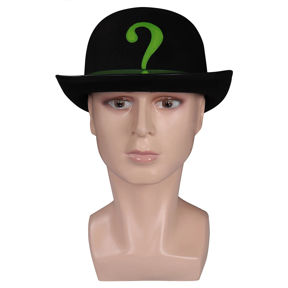 Маскировочная шляпа Riddler черная кепка с принтом фильма суперзлодей костюм для