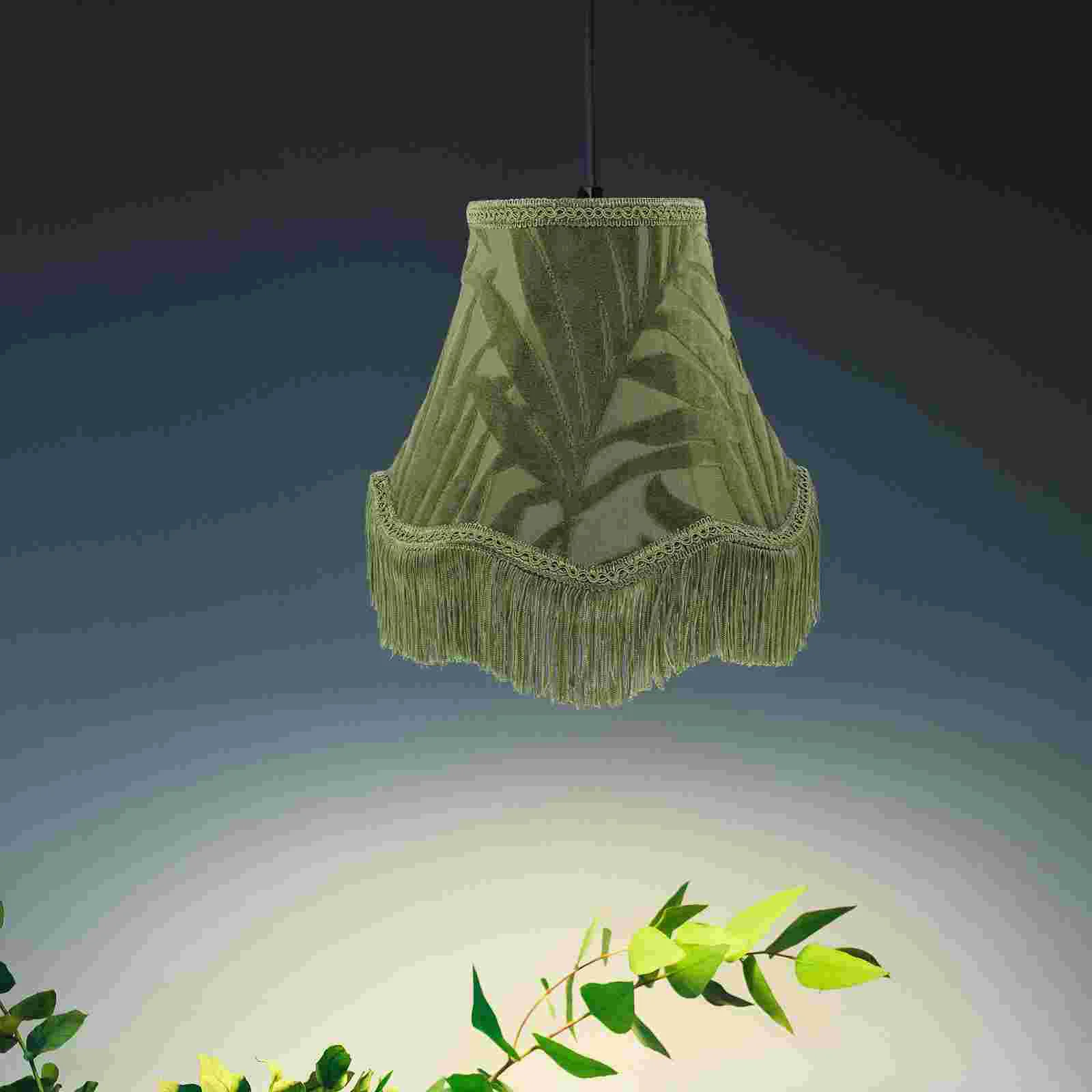 

Barrel Lamp Shade E27 Base Tassel Tabletop Lamp Shade Desk Lamp Lampshade