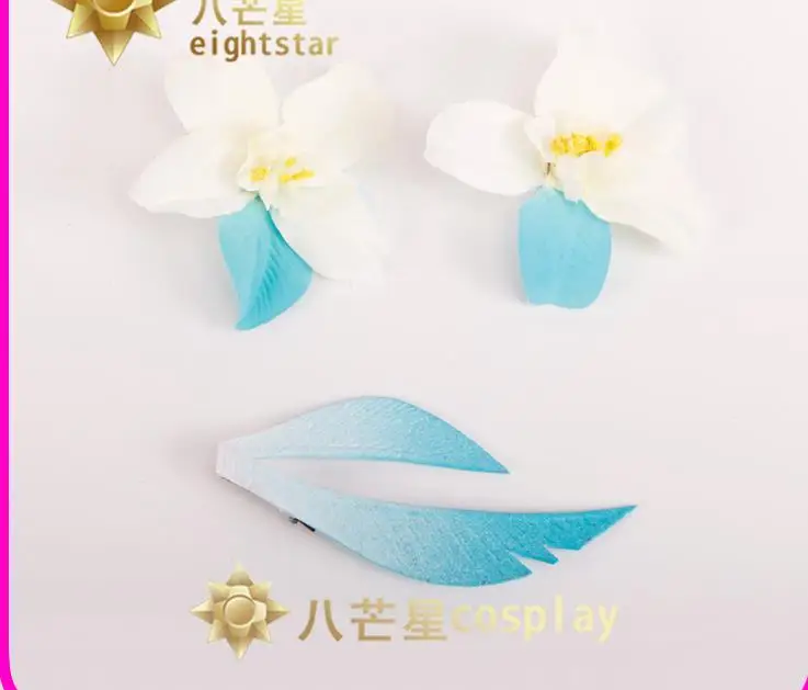 

Anime Genshin Impact Barbatos Traveller Lumine Cosplay Flower Hairpin Costume Headwear Hair Clip Props Halloween Accessories
