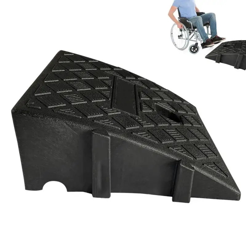 

Curb Ramps For Cars Heavy Duty PVC Ramps For Driveway Lightweight Car Slope Ramp For RV Trucks Bikes Scooters Wheelchairs 9.8x10
