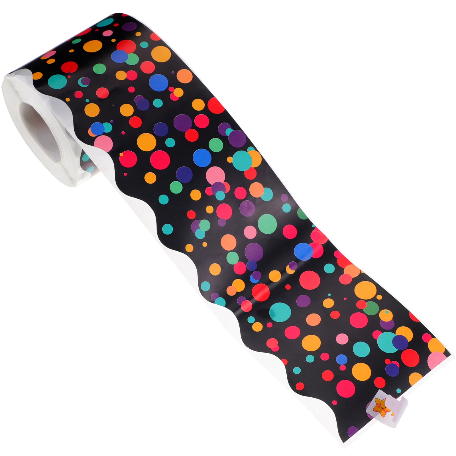 

Colorful Polka Dot Stickers Wear-resistant Border Decor Bulletin Board Trim Trims Copper Plate Accessory Festival Accessories