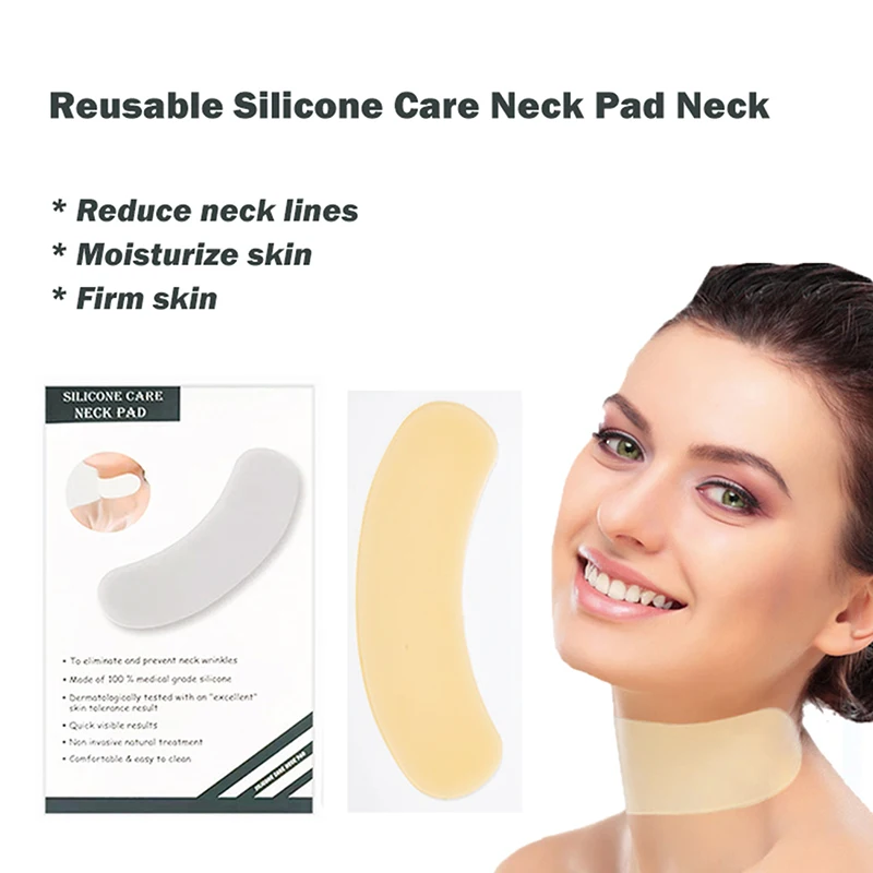 

1Pc Reusable Silicone Neck Pad Tape Anti Wrinkle Aging Nude Neck Lifting Neck Band Wrinkle Pad