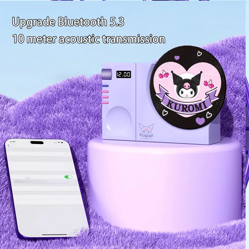 Sanrio Hello Kitty Kuromi Bluetooth-динамик GT501 Ретро Аудио Милые Игроки С Записью Умный