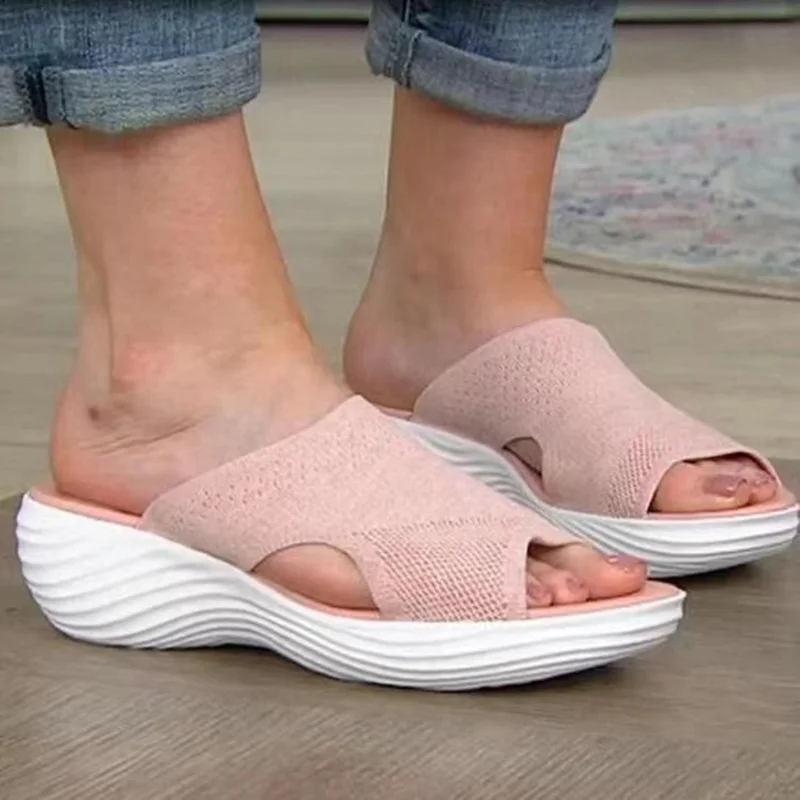 

Women Sandals 2023 New Summer Sandals Soft Bottom Wedges Chaussure Femme Casual Low Heels Summer Shoes For Women Slippers Luxury