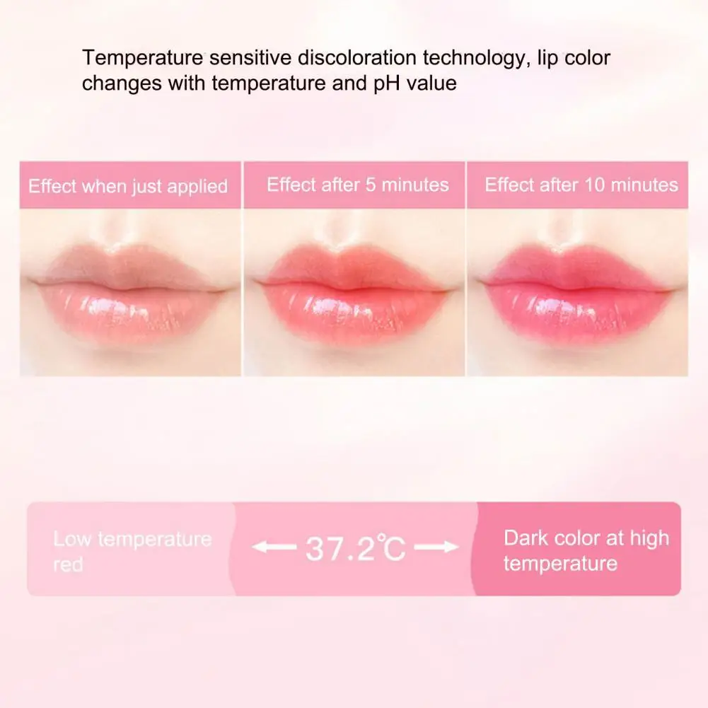 

0.8g Practical Safe Ingredients Travel Friendly Lip Warm Color Changing Balm for Girl Lip Gloss Lightening Lip Balm