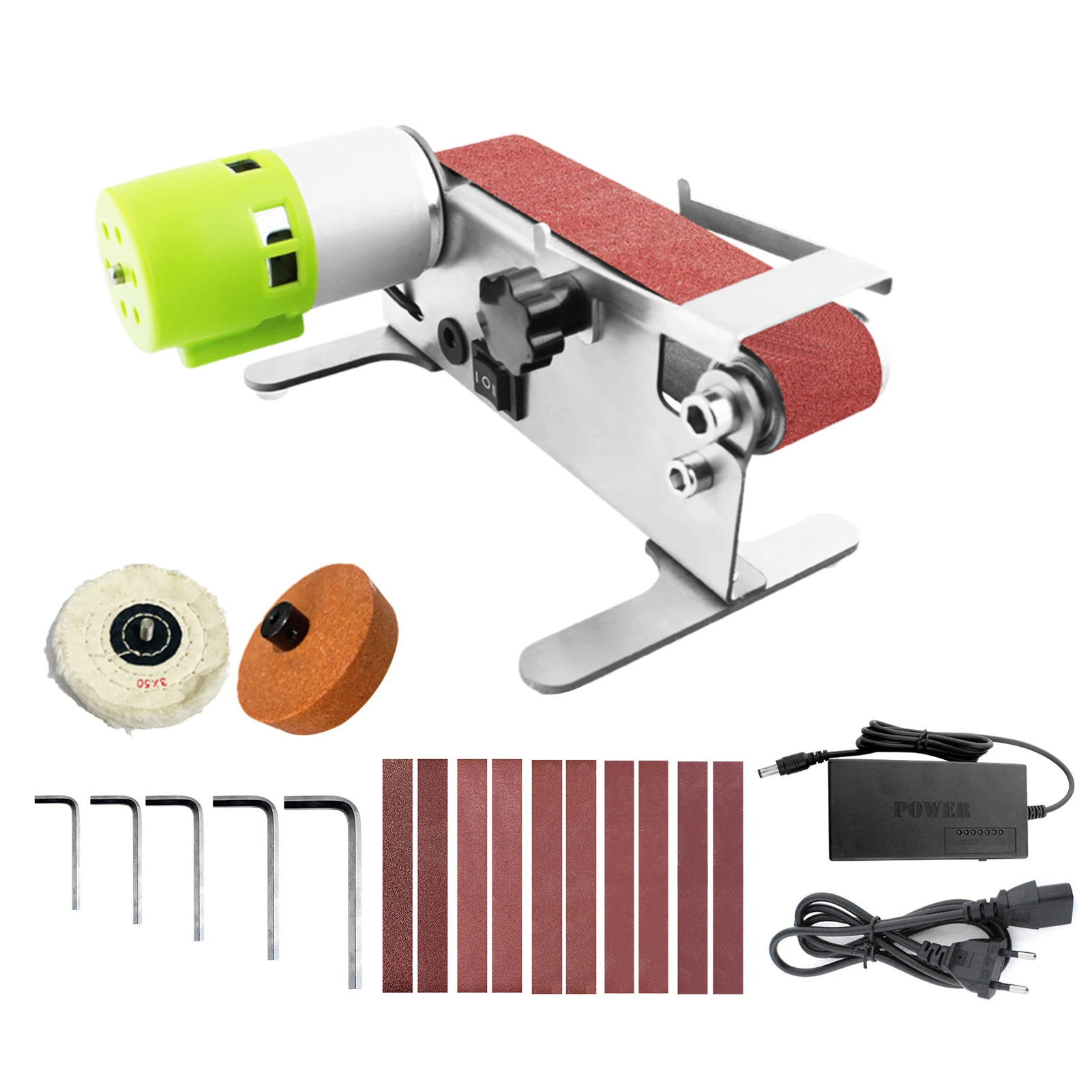 

Grinding With 10 Electric Sander 7-speed Belt Polishing Mini Regulation Belts Sanding Sanding Polisher Grinding Machine Sander