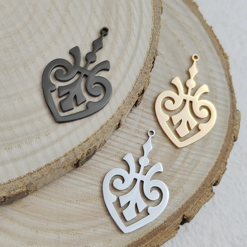 5 шт./партия подвески в виде сердца 28 х17 мм