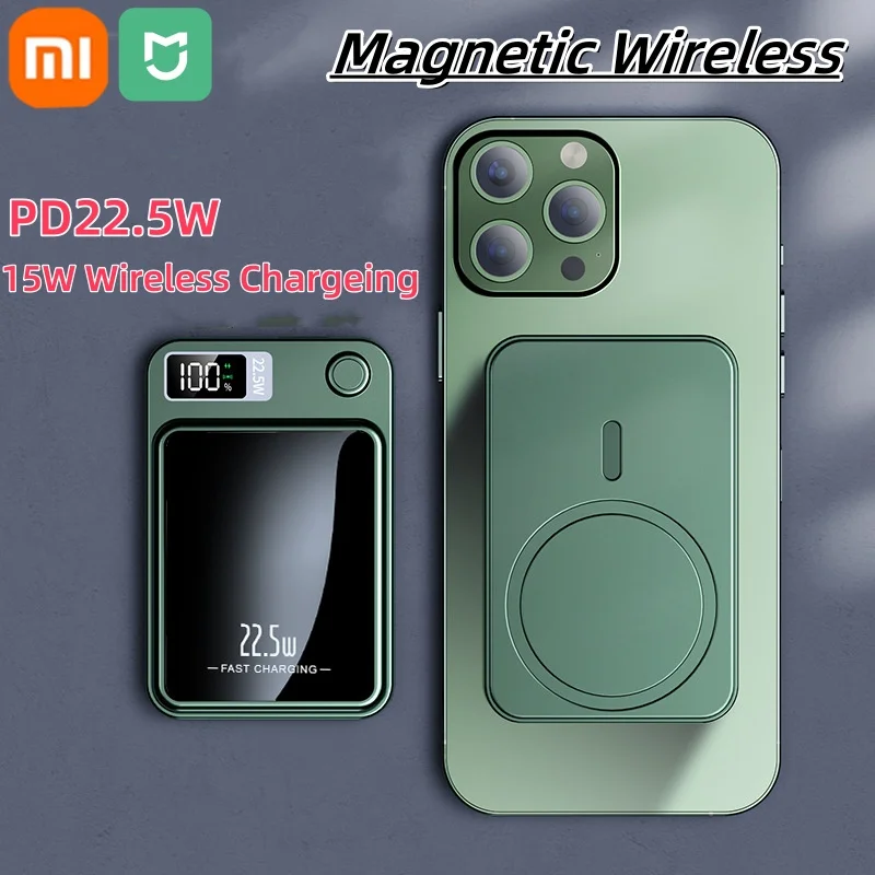 Xiaomi 100000 mAh Магнитный внешний аккумулятор Беспроводное быстрое ...