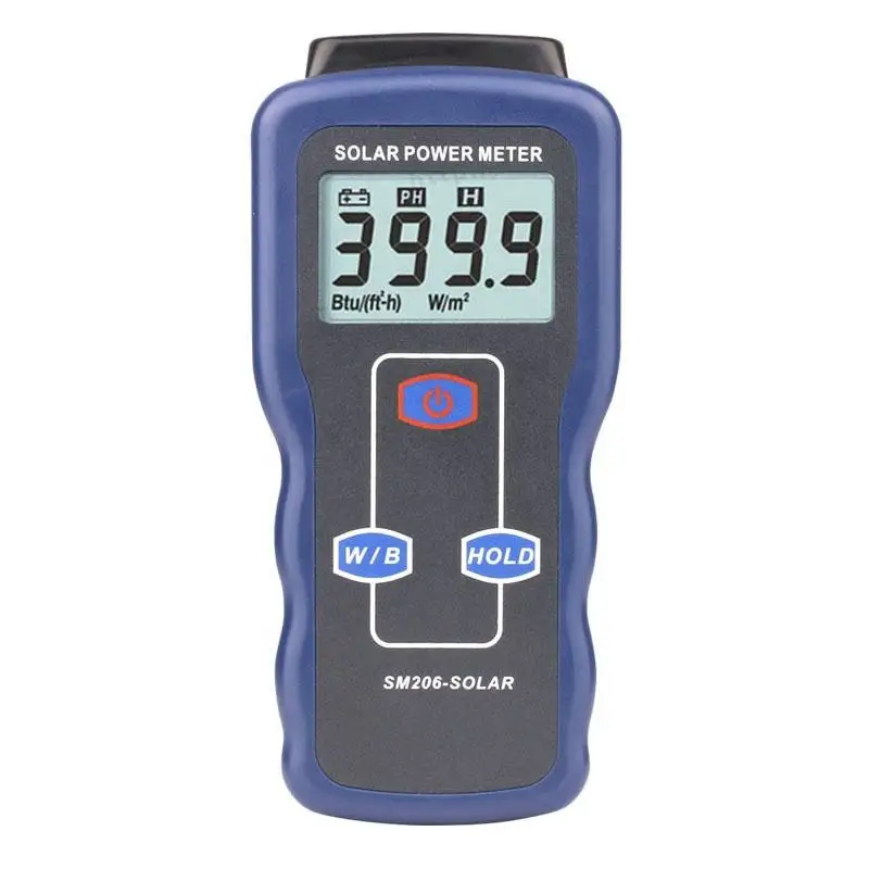 

Intelligent Solar Power Meter UV Meter Tester Digital Sunlight Meter for Radiations Testing Solar Power Radiation Meter