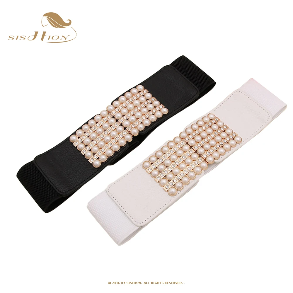 Wide Corset Belt  For Women Elastic Luxury Belt Designer Belt For Women Bandage Leather Stretchy Belts  SCB0134