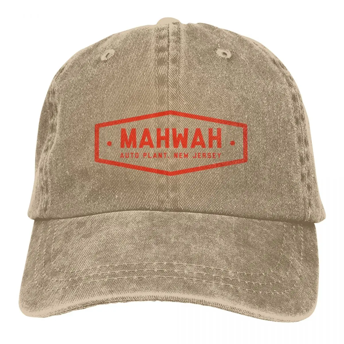 

Mahwah Auto Plant Outfit Men Women Trucker Hat Vintage Distressed Washed Caps Hat Vintage Outdoor Workouts Snapback Hat