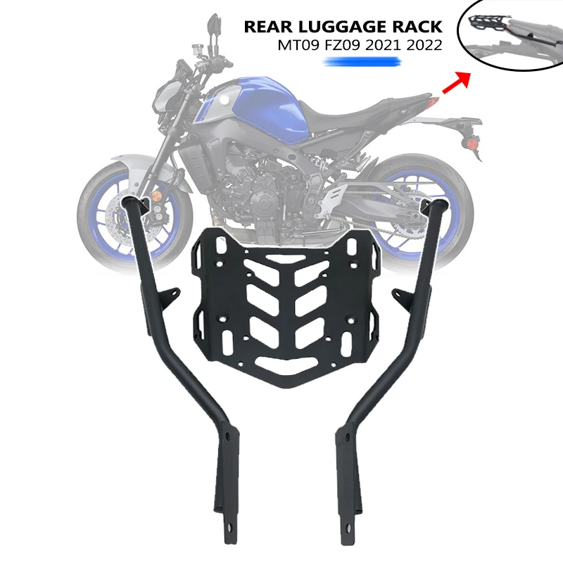 Rest Rack Cargo Shelf Bracket Fit For Yamaha Mt09 Mt 09  Fz 09 Mt-09 Fz09 Fz-09 2021 2022 Motorcycle