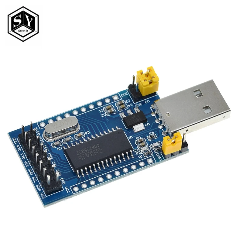 Программатор CH341A с USB на UART IIC SPI I2C конвертер параллельным портом встроенный