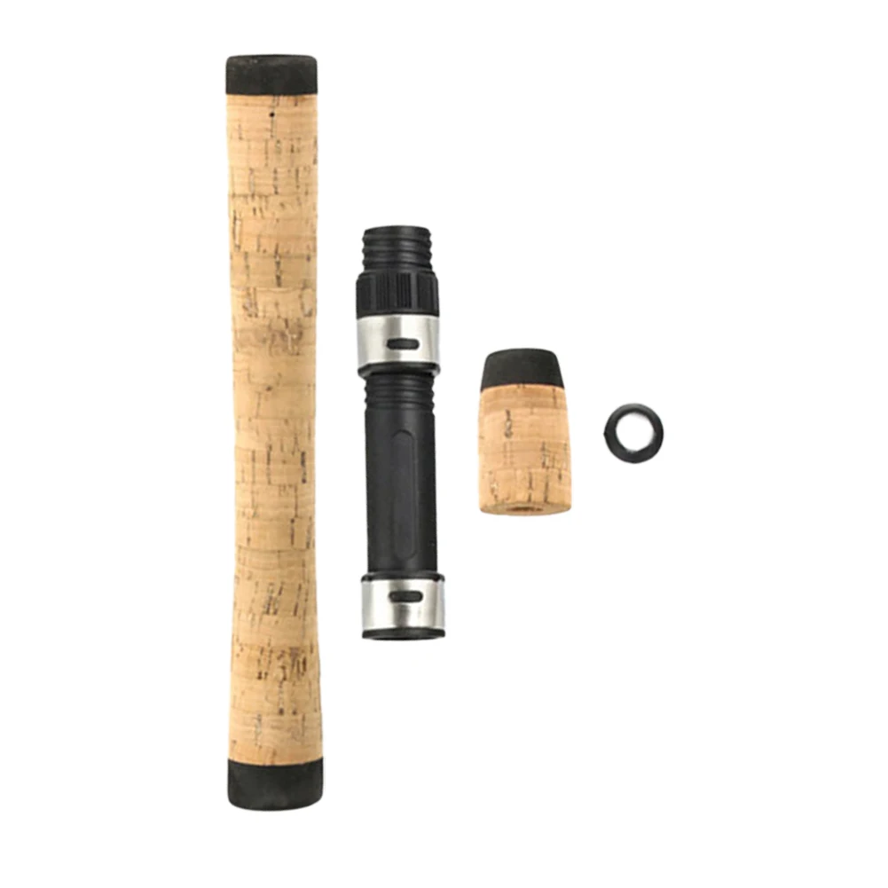 1 комплект пробковая удочка сделай сам прямая ручка спиннер катушка сиденье