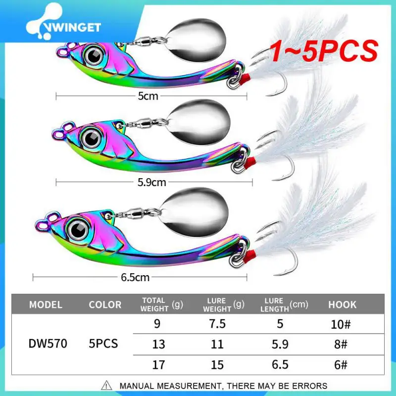 

1~5PCS 7g 10g 15g 20g Metal Spinner Lure VIB Tail Long Cast Bait Spoon for Bass Trout Pike Freshwater Saltwater Winter Fishing