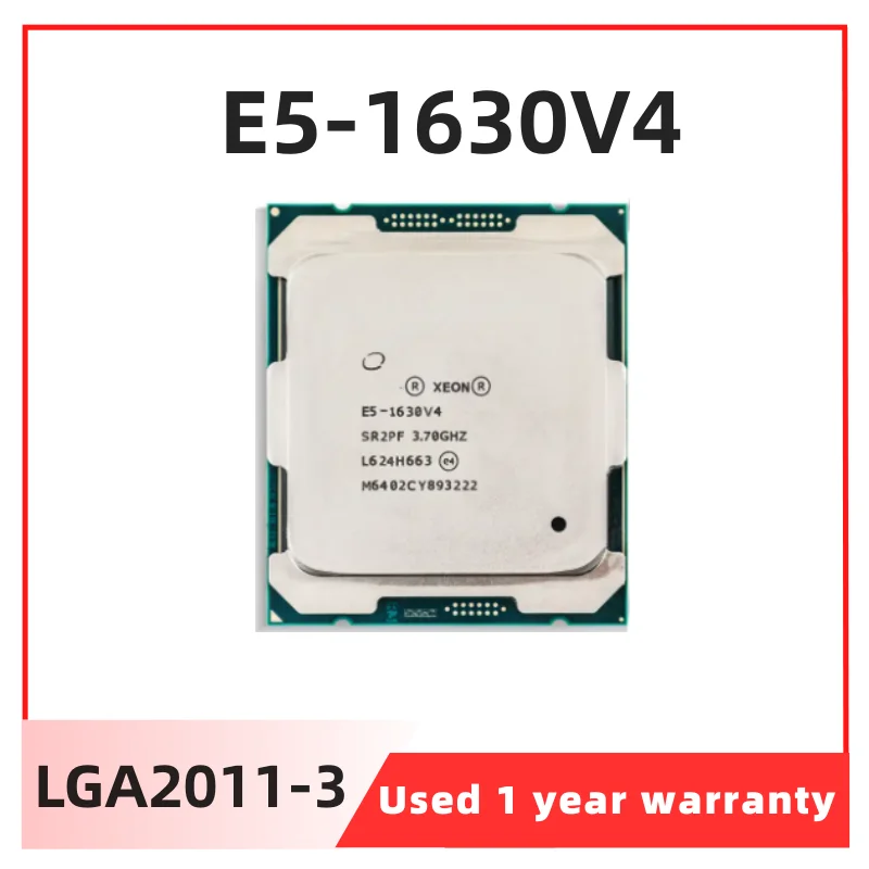 

E5-1630v4 For Xeon Processor Cpu 3.7ghz 14nm 140w Lga 2011-3 Used