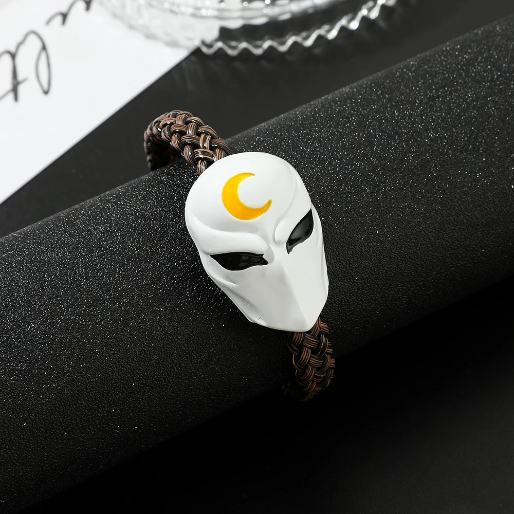 Супергерой Marvel луна яркость Мстители Марк Spector маска звено для Мужчин Ювелирные
