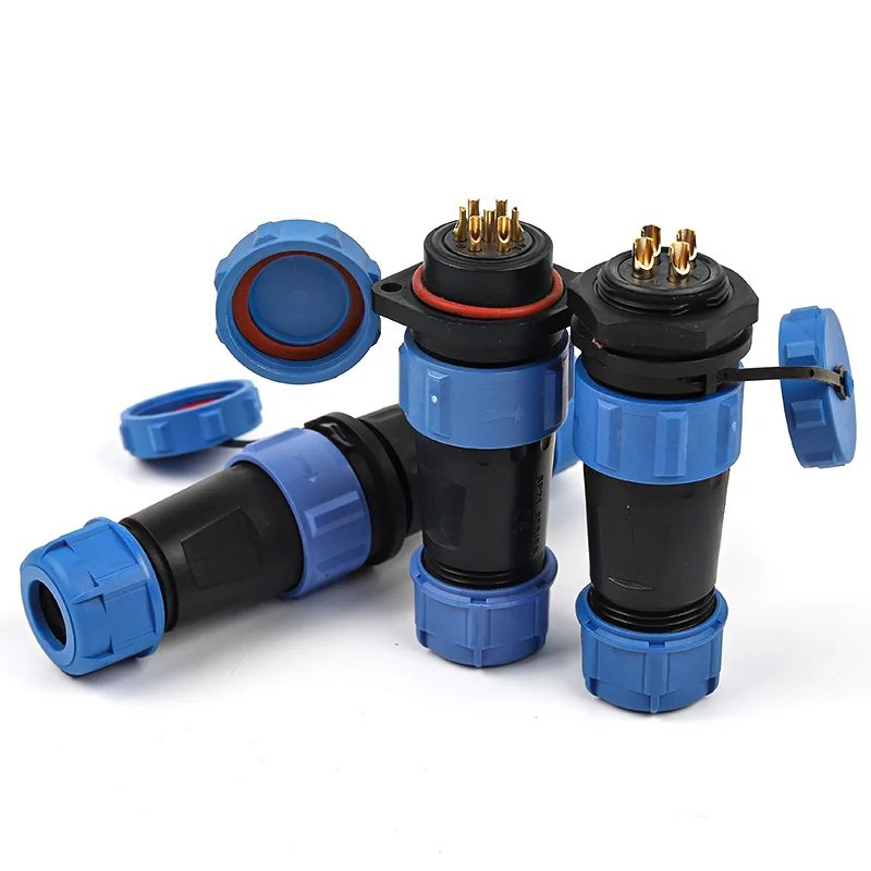 SP21 IP68 водонепроницаемый разъем задняя гайка/стыковка/фланец 2/ 3/4/5/7/9/12 контактные разъемы авиационный штекер и гнездо