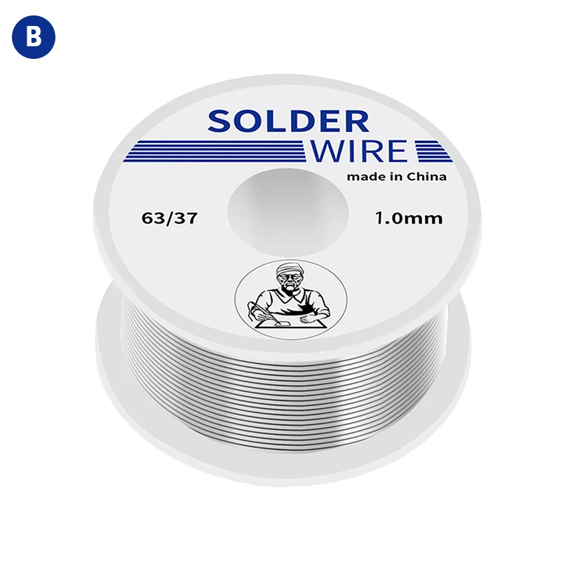 50g Welding Solder Wire High Purity Low Fusion Spot 0.8/1mm Soldering Roll Lead Tin Melt Rosin Core |