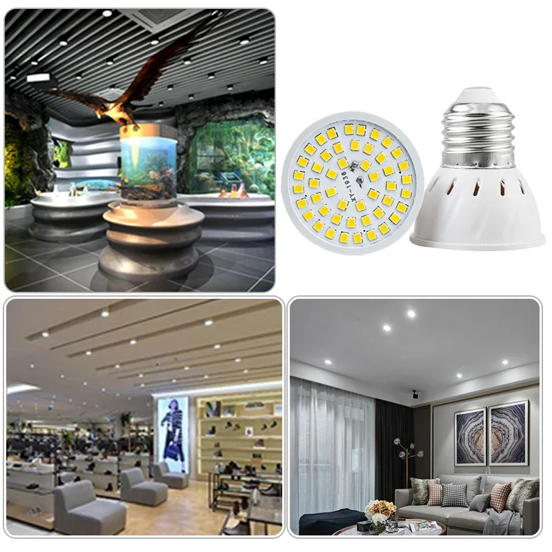 Светодиодная лампа E27 E14 MR16 GU10 110 В переменного тока 220 10 шт./партия