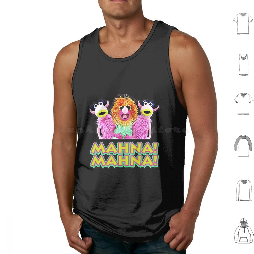 

Mahna! Mahna! Tank Tops Vest Sleeveless Jim Henson The Frog Show The Mahna Mahna Sesame Street Cookie Monster Frog Dr Teeth