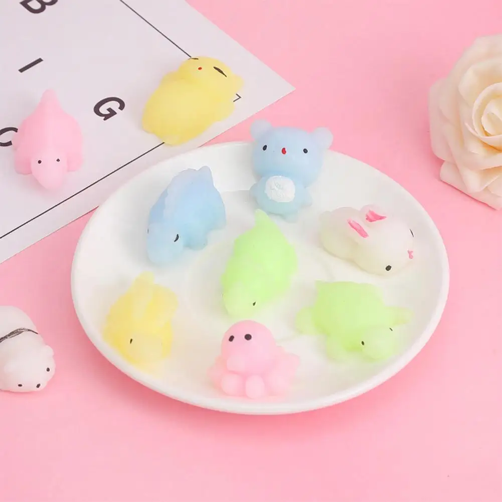 1 шт. разноцветные игрушки для снятия стресса милые в форме животных сжимаемые