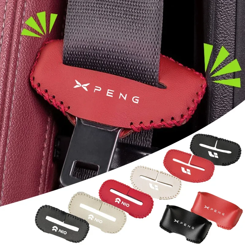 1 шт. чехол из искусственной кожи с пряжкой для автомобильного ремня безопасности