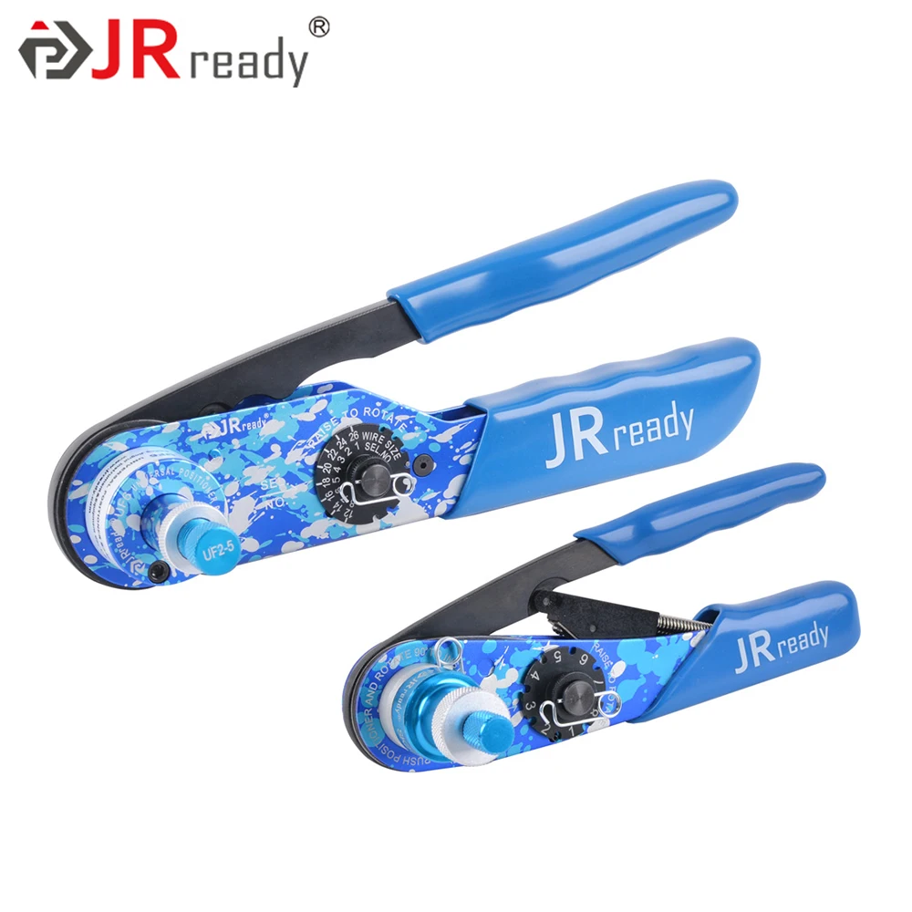 

Набор обжимных инструментов JRready с 4 втулками и универсальным регулируемым позиционерным устройством и поддержкой Go-Nogo