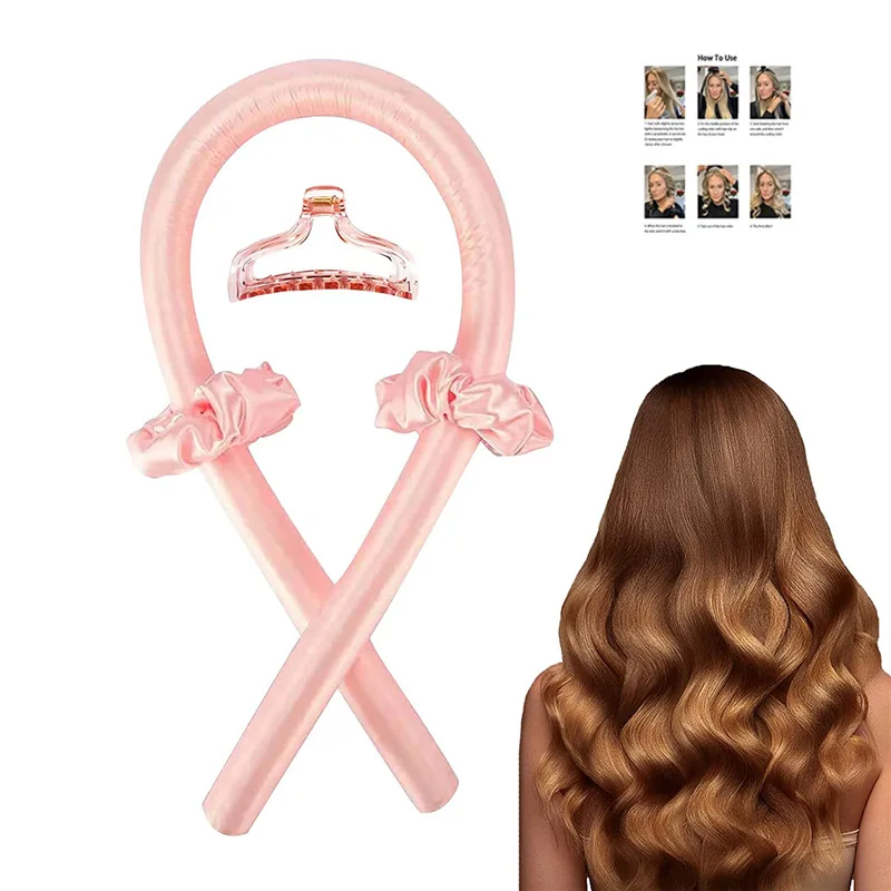 

Hair Curlers No Heat Curly Hair Products Set Heatless Curls Rollers Short Long Hair Overnight Curls Headband boucleur