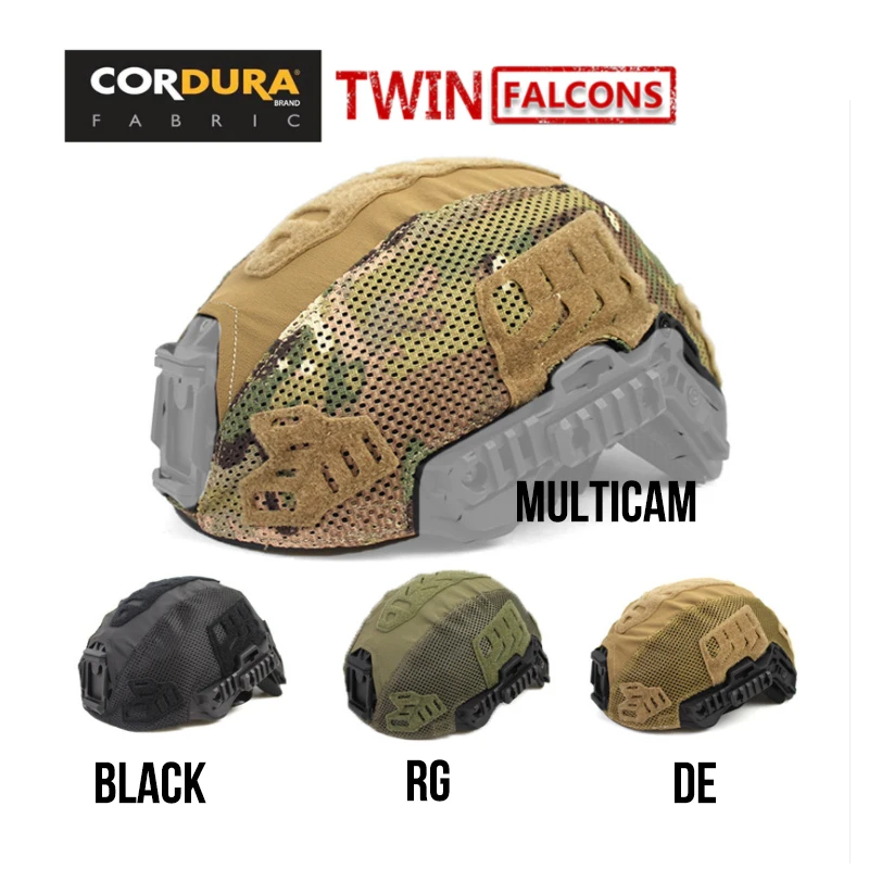 

Tactical Wendy Helmet Cover SL High Cut Ballistic Helmet 500D Genuine Cordura ,Multicam,Color:RG,Coyote Brown,Black