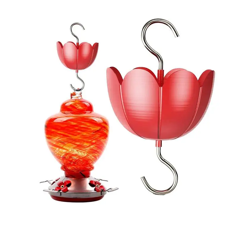 

Hummingbird Feeder Ant Guard Flower Shape Moat Hooks For Hummingbird Oriole Sturdy Leakproof Ant Guard Moat Hook For Outdoors