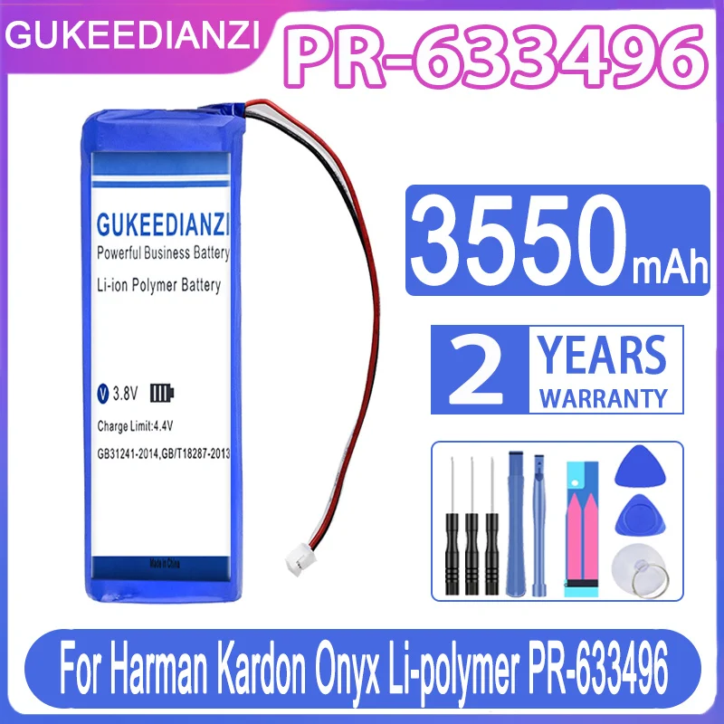 

Запасная батарея GUKEEDIANZI PR 633496 3550 мАч для Harman Kardon Onyx Li-polymer PR-633496 батареи + Бесплатные инструменты