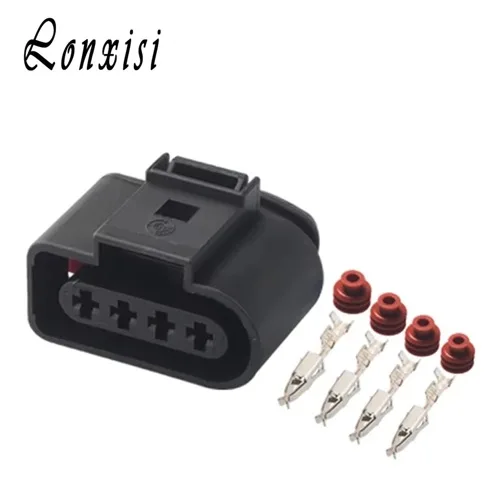 5/10/20/50 комплектов 4-контактный разъем 3,5 мм 1J 0973724   Для AUDI VW Skoda VAG автомобильная катушка удлинитель адаптер электрический провод разъем