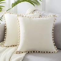 2022 soft velvet cushion cover decorative pillows throw pillow case soft solid colors luxury home decor living room sofa seat