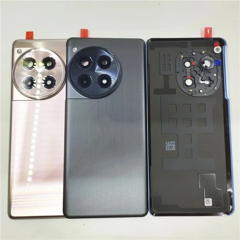 Фото BaNERYPAK A+++ Стеклянная крышка аккумуляторного отсека для OnePlus 12R, жесткая задняя панель корпуса + клейкая пленка для камеры. №1