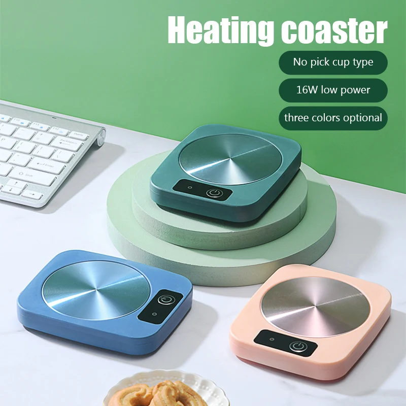 

Mug Heater Coffee Mug Cup Warmer Milk Tea Water Heating Pad Cup Heater Warm Mat Home Office Constant Temperature Coaster Winter
