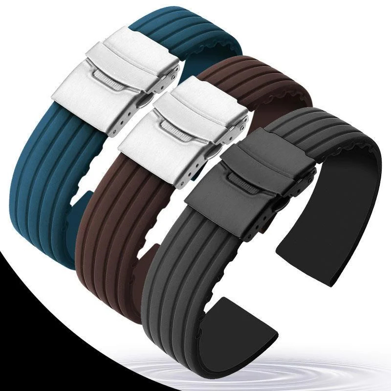 

Аксессуары для часов 22 мм для A. Резиновый ремешок для наручных часов серии Lange & S, мужской силиконовый браслет для наручных часов, мужской бр...