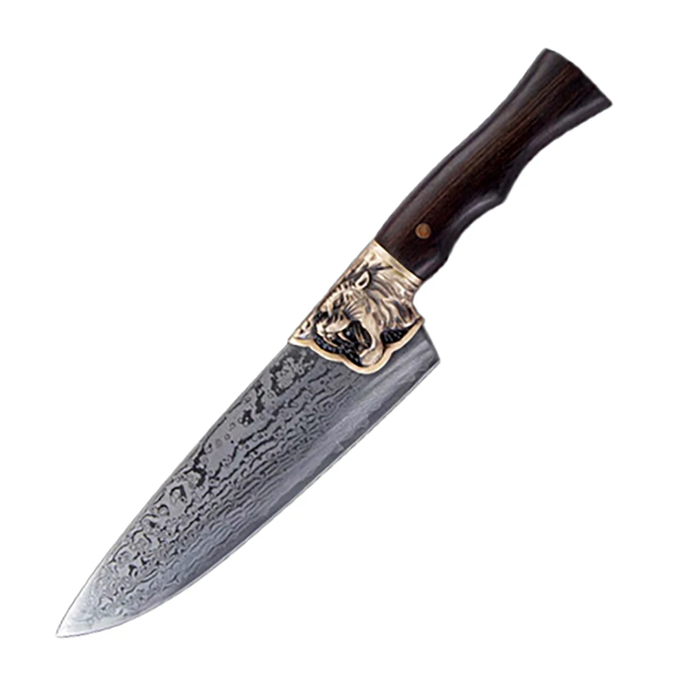 Дамасский нож шеф-повара японский профессиональный маленький кухонный ручка из